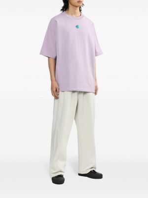 T-shirt en coton à imprimé Izzue violet