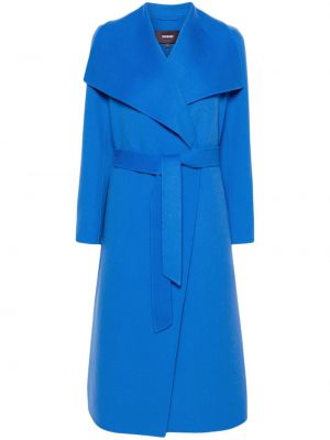 Oversized vlněný kabát Mackage modrý