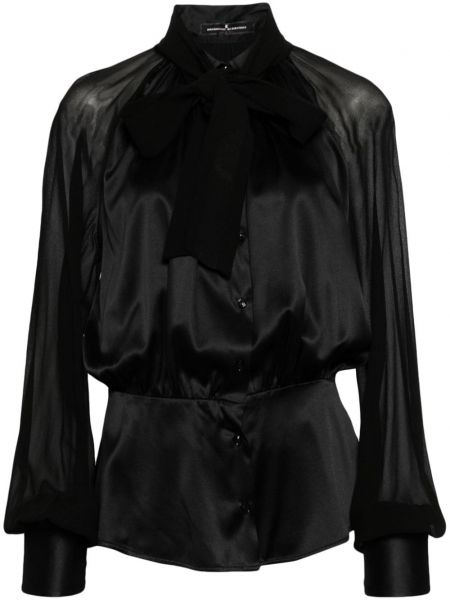Langes hemd mit geknöpfter Ermanno Scervino schwarz