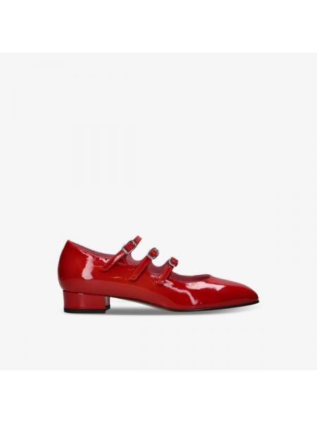 Кожаные туфли Carel красные