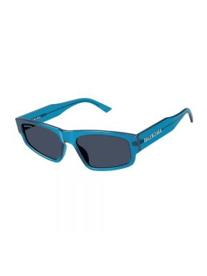 Przezroczyste okulary przeciwsłoneczne Balenciaga niebieskie