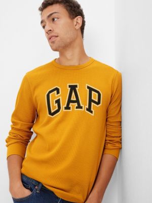 Tricou cu mânecă lungă Gap galben