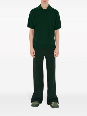 Vilnonis polo marškinėliai Burberry žalia