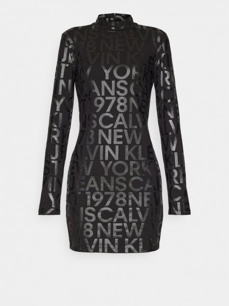 Sukienka koktajlowa Calvin Klein Jeans czarna