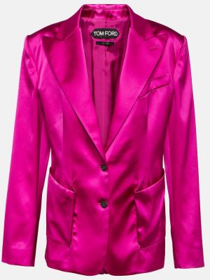 Saténové sako Tom Ford růžové