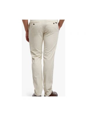 Pantalones chinos de algodón Brooks Brothers blanco