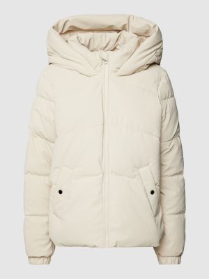 Pikowana kurtka z kapturem Vero Moda biała