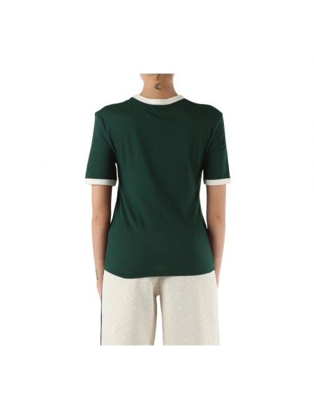 Camiseta de terciopelo‏‏‎ de algodón Tommy Hilfiger verde