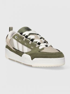 Sneakersy skórzane Adidas Originals zielone