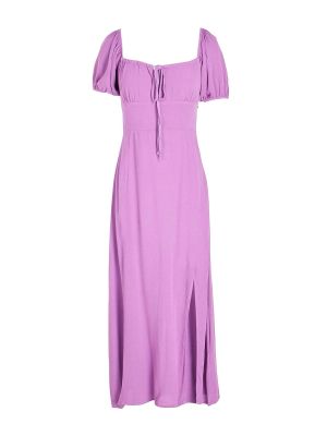 Платье миди из вискозы с пышными рукавами 8 By Yoox