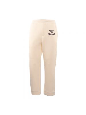 Pantalon de sport Emporio Armani blanc