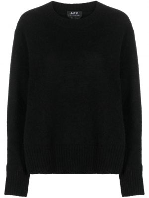Вълнен пуловер от алпака вълна A.p.c. черно