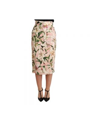 Spódnica midi Dolce & Gabbana Pre-owned - Różowy