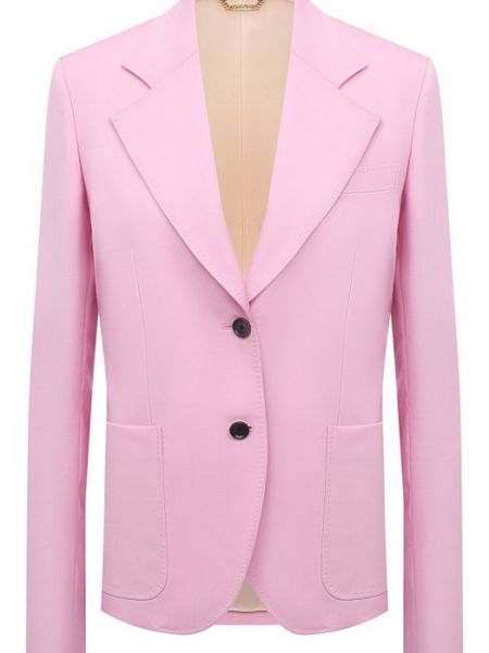 Шерстяной пиджак Versace розовый