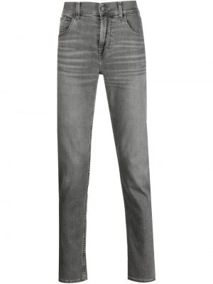 Skinny fit-jeans 7 For All Mankind grå