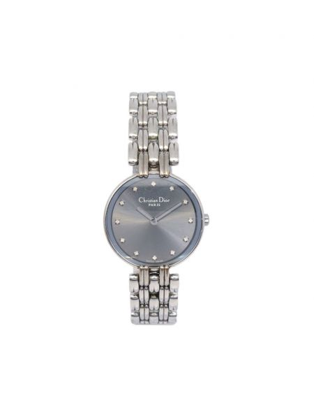 Srebrny zegarek Christian Dior Pre-owned