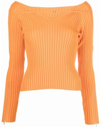 Sweter Jacquemus pomarańczowy