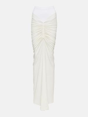 Džerzej dlhá sukňa Alaã¯a biela