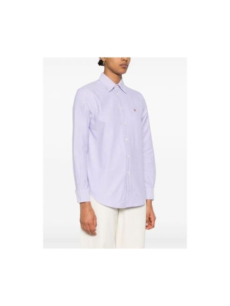 Camisa de algodón Ralph Lauren violeta