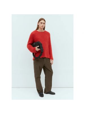 Suéter con estampado de cachemira The Row rojo