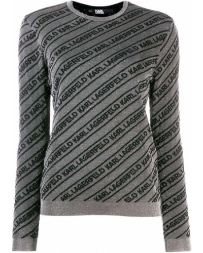 Jersey de tela jersey Karl Lagerfeld gris