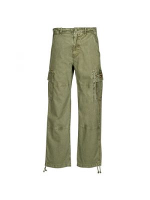 Pantaloni cargo baggy Superdry verde