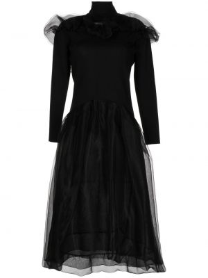 Коктейлна рокля от тюл Shanshan Ruan черно