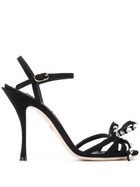 Sandalias con apliques Dolce & Gabbana negro
