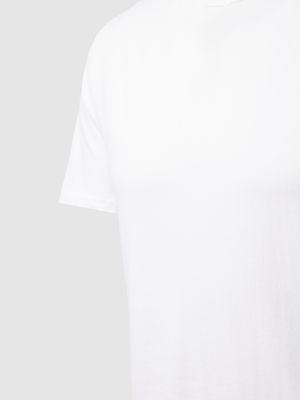 Koszulka bawełniana z dekoltem w serek Tommy Hilfiger biała