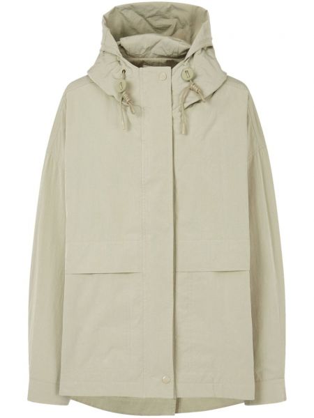 Lehká bunda na zip s kapucí Studio Tomboy khaki