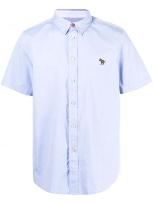 Bombažna srajca z zebra vzorcem Ps Paul Smith