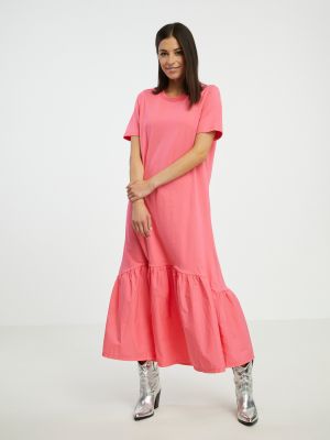 Μάξι φόρεμα Fransa ροζ