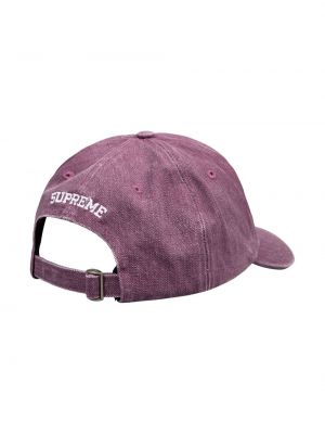 Siuvinėtas kepurė su snapeliu Supreme violetinė