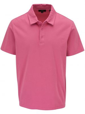 Pamučna polo majica Vince ružičasta