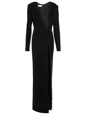Asymetrické dlouhé šaty Mã´not černé