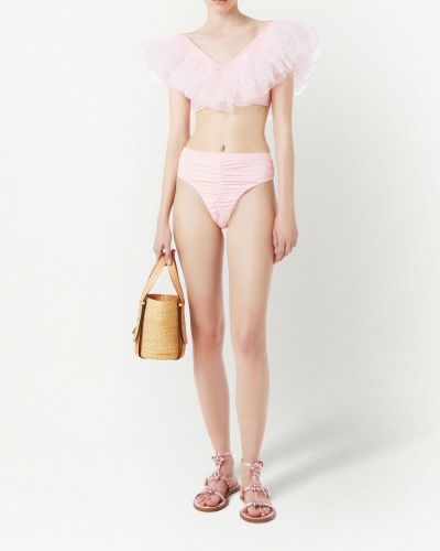 Bikini mit rüschen Giambattista Valli pink
