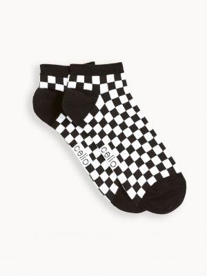 Černé kostkované ponožky Celio