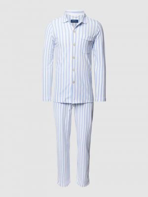 Niebieska piżama slim fit Polo Ralph Lauren Underwear