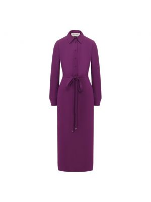 Платье из вискозы Valentino Фиолетовое