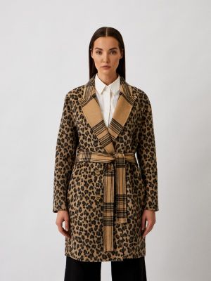 Пальто Twinset Milano коричневое