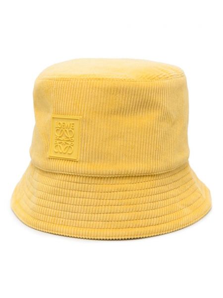 Menčestrový klobúk Loewe žltá