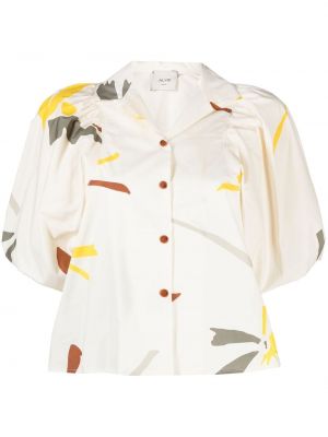 Блуза с принт Alysi бяло