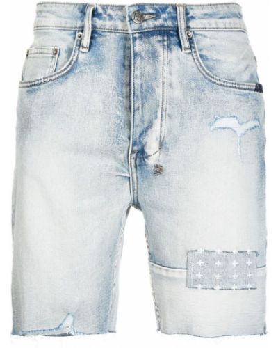 Nødlidende jeans-shorts Ksubi blå