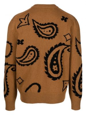 Sweter wełniany z wzorem paisley Pringle Of Scotland