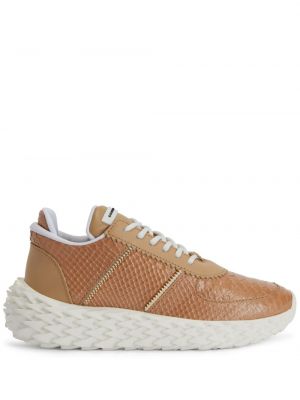 Sneaker mit print Giuseppe Zanotti beige