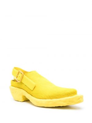 Kotníkové boty s otevřenými zády Camperlab žluté