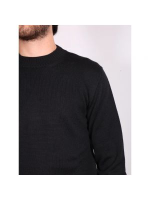Jersey de lana merino de tela jersey Altea negro
