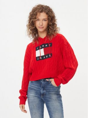 Pull Tommy Jeans rouge
