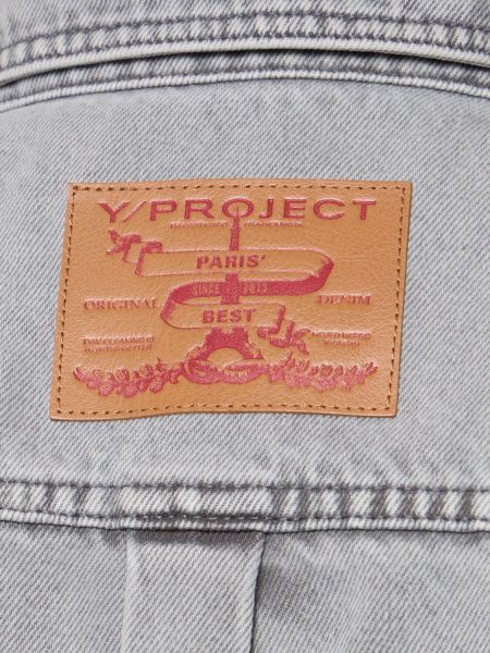 Giacca di jeans con bottoni Y/project grigio