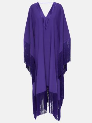 Midi šaty s třásněmi Taller Marmo fialové